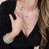 Rainbow Supernova | Silver | Galaxy Glass Statement Necklace